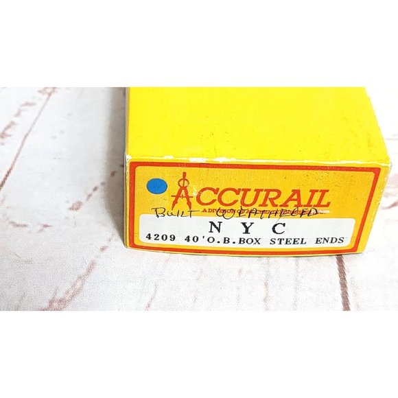 Accurail N.Y.C O.B Box Steel Ends Model Train #4209 - 40' Collectible Assembled - Picture 12 of 15